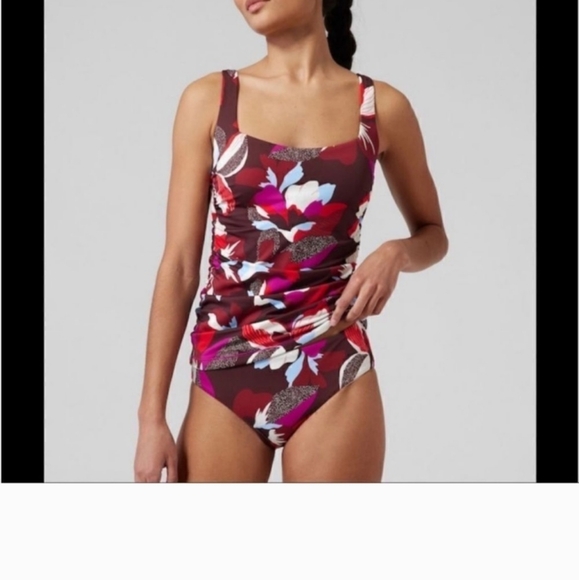 Athleta Other - Athleta Square Neck Bra Cup Tankini Top Size 32 D-DD NWT